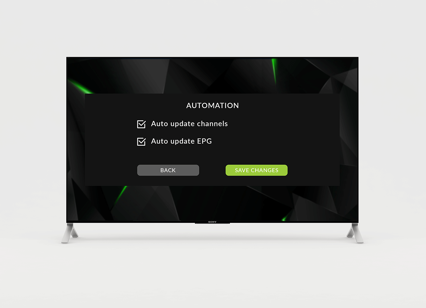 nexgen tv android box IPTV player Android TV Box iptv player landing page ui ux