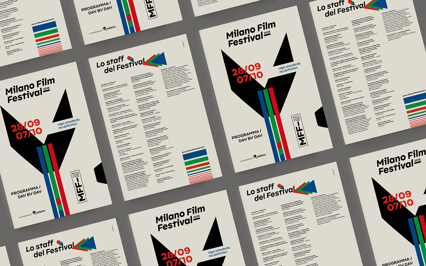 milano Film   festival graphic design  vhs branding  visual video Cinema