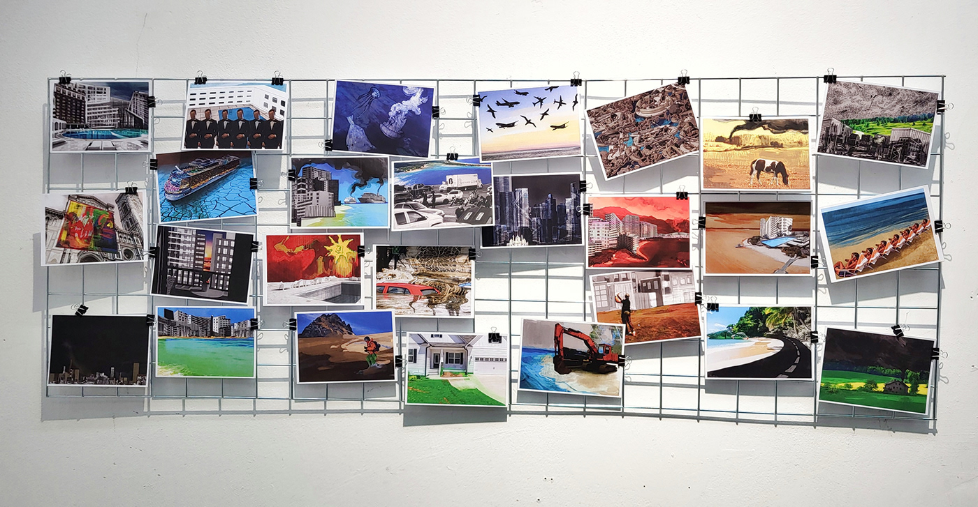 installation conceptualart environment postcards climatechange contemporaryart