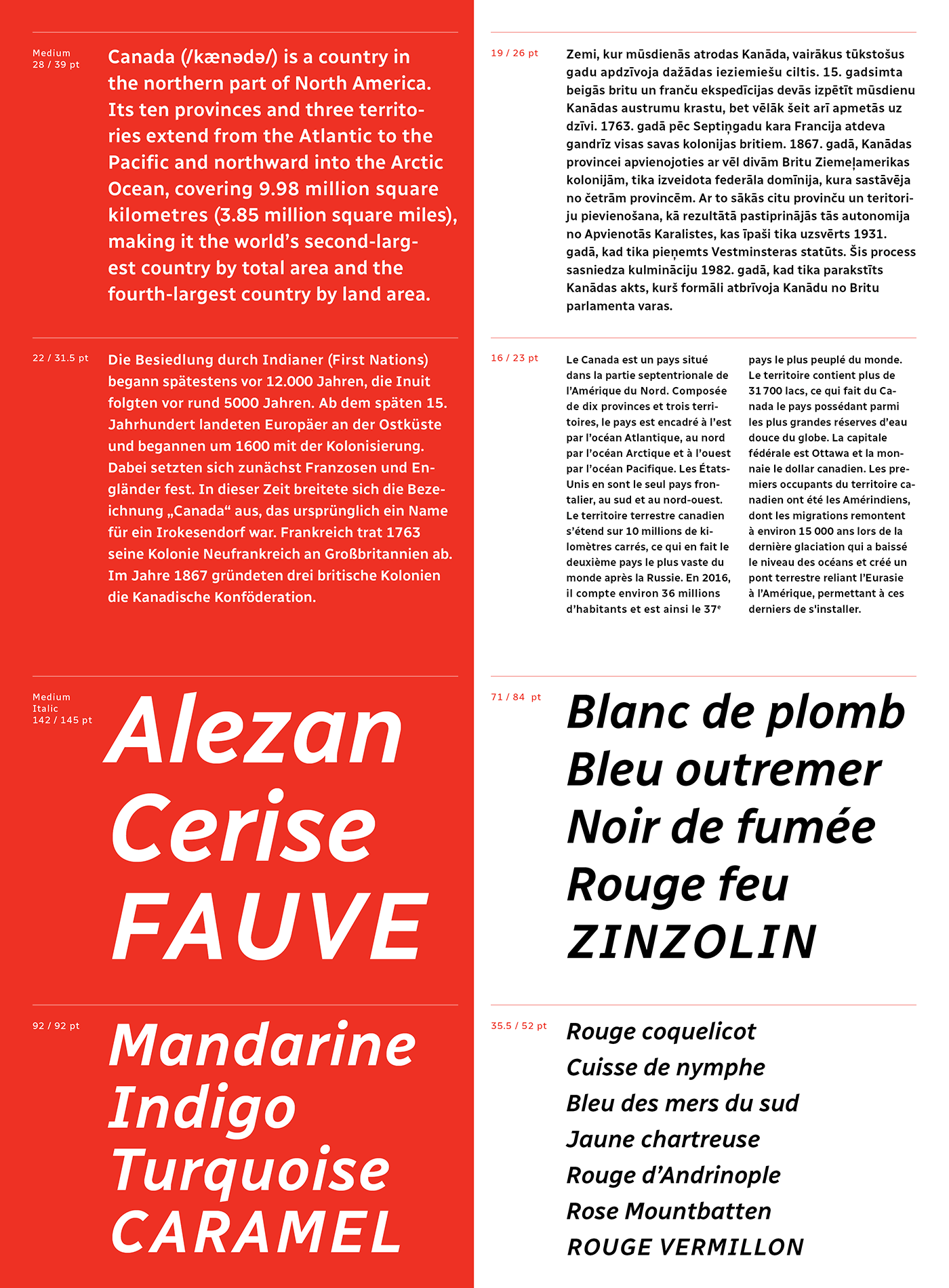 Typeface type design font Radio-Canada sans-serif Custom Opentype Canada webfont versatile