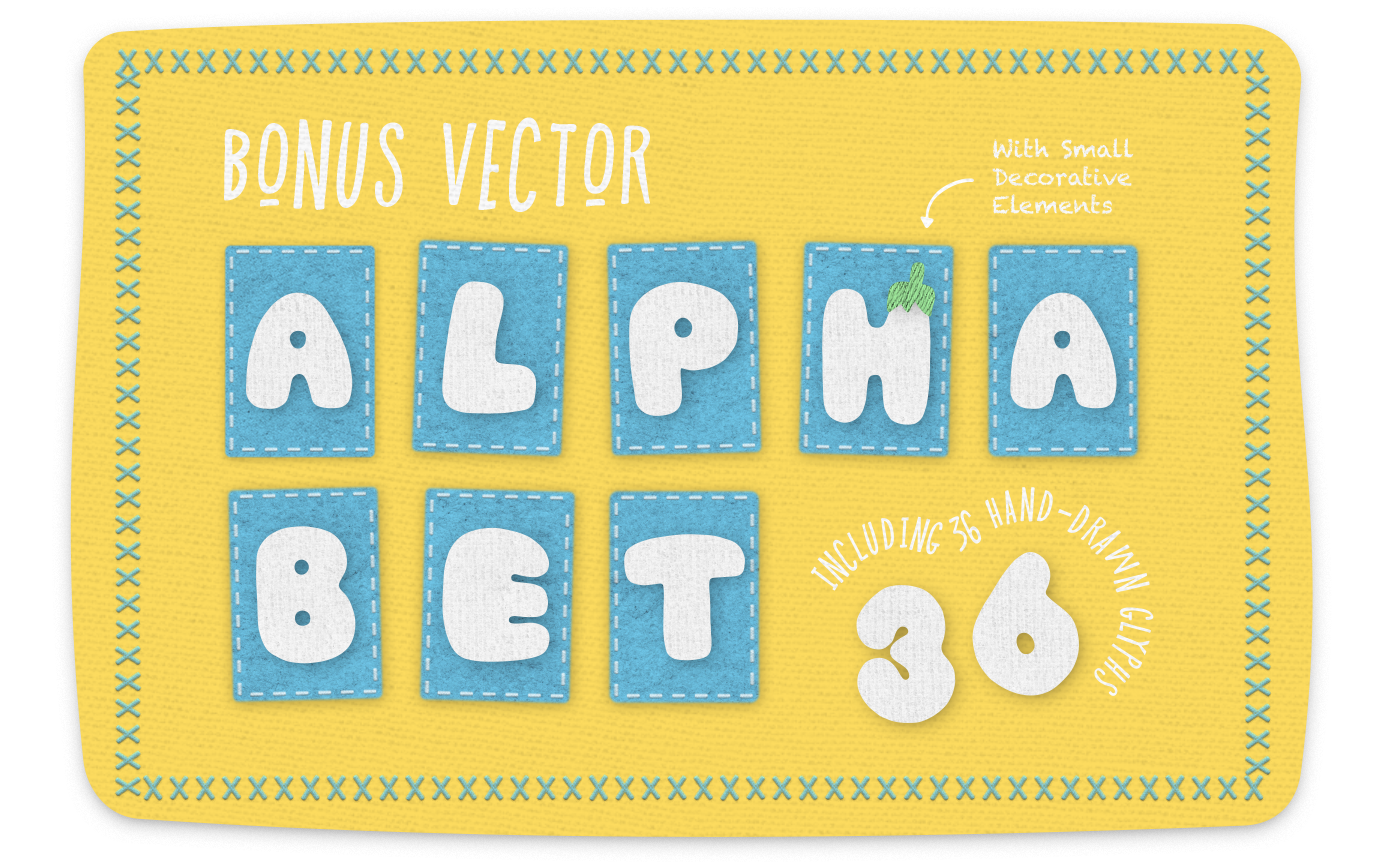 fabric layer Style vector ILLUSTRATION  stitch brushes texture alphabet graphics