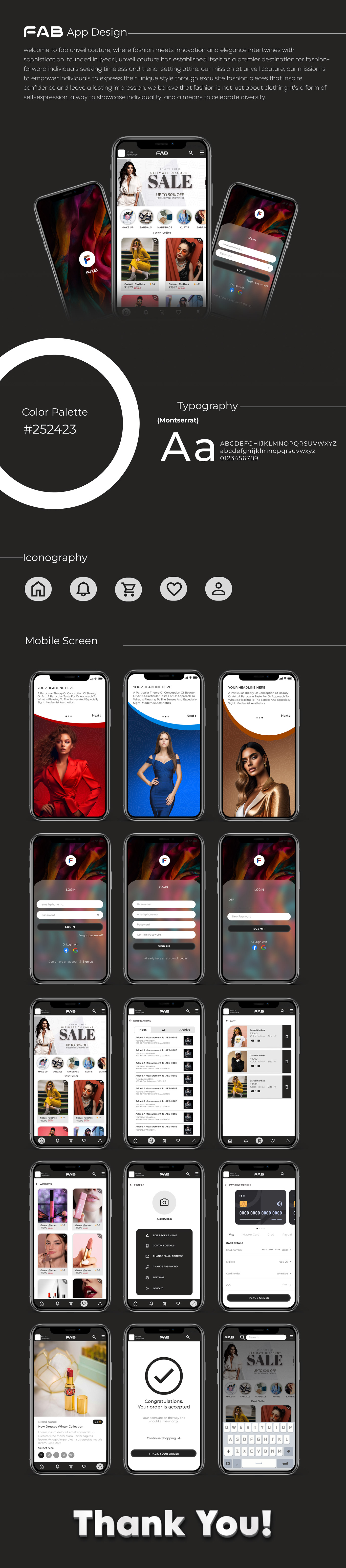 mobile app design UI/UX user interface ux ui design Web Figma Fashion  model application