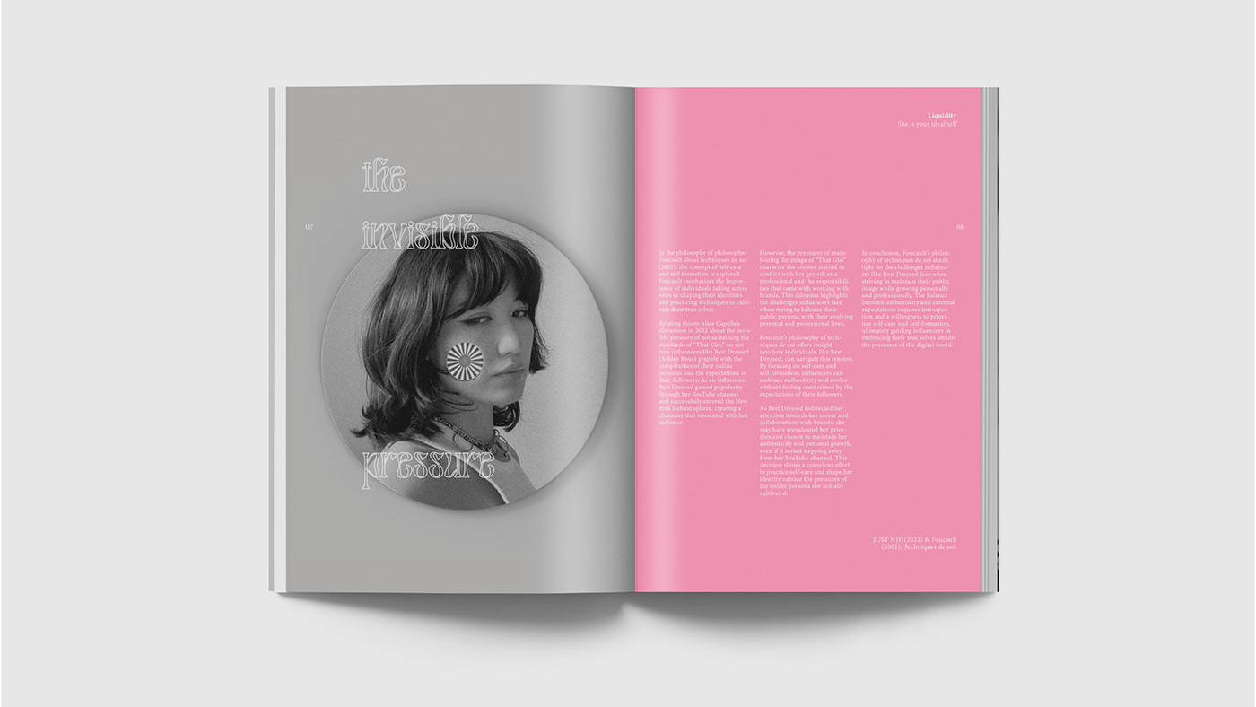 magazine InDesign experimental design