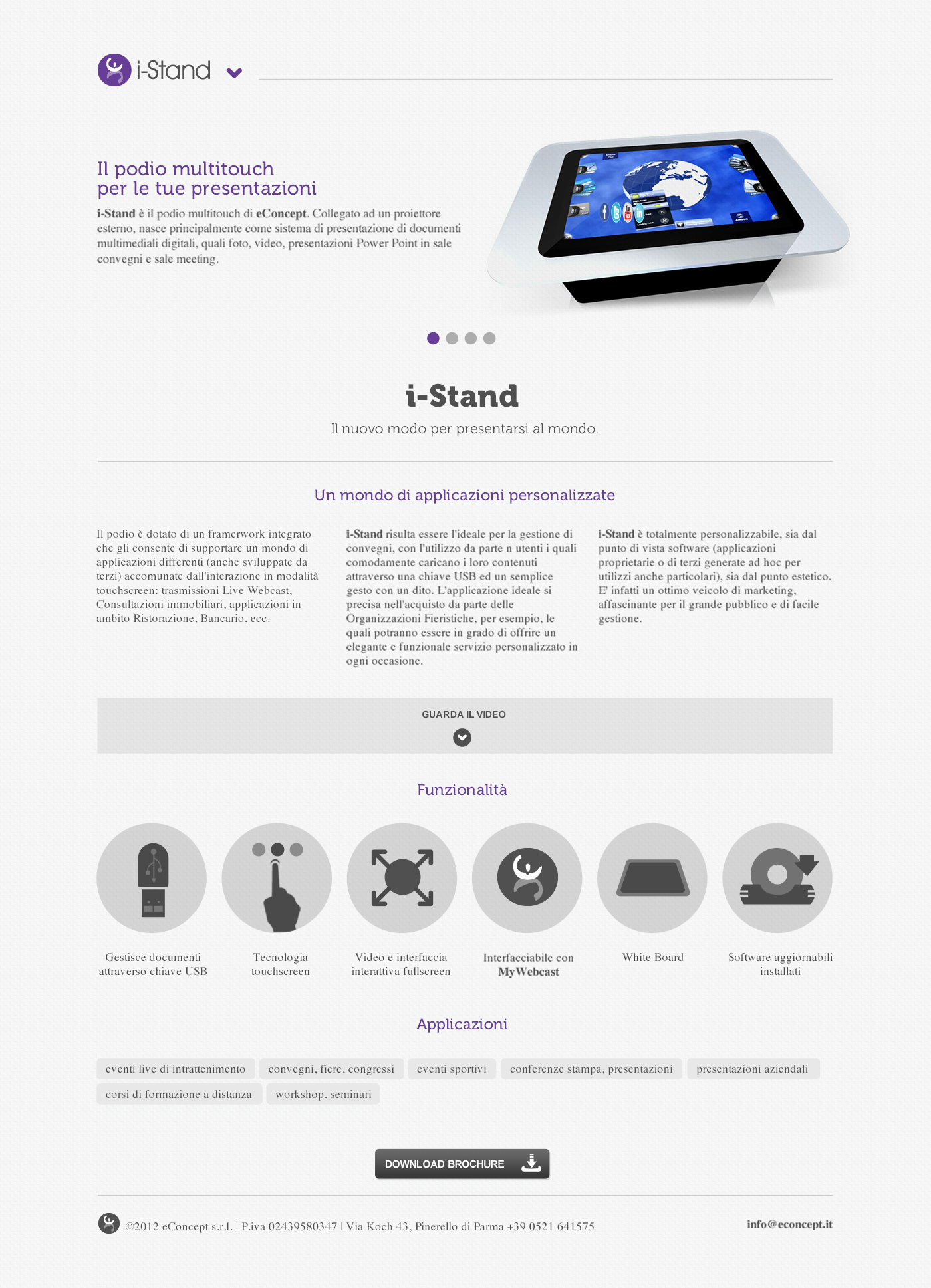 eConcept Website identity design UI ux interaction