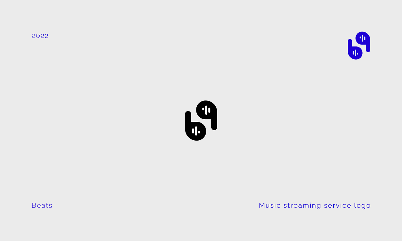 Music streaming service logo for Daily Logo Challenge for a company called "Beats".