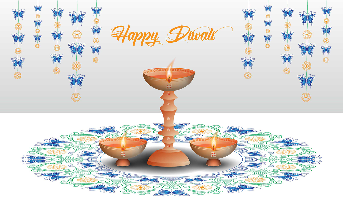 happy diwali holiday background