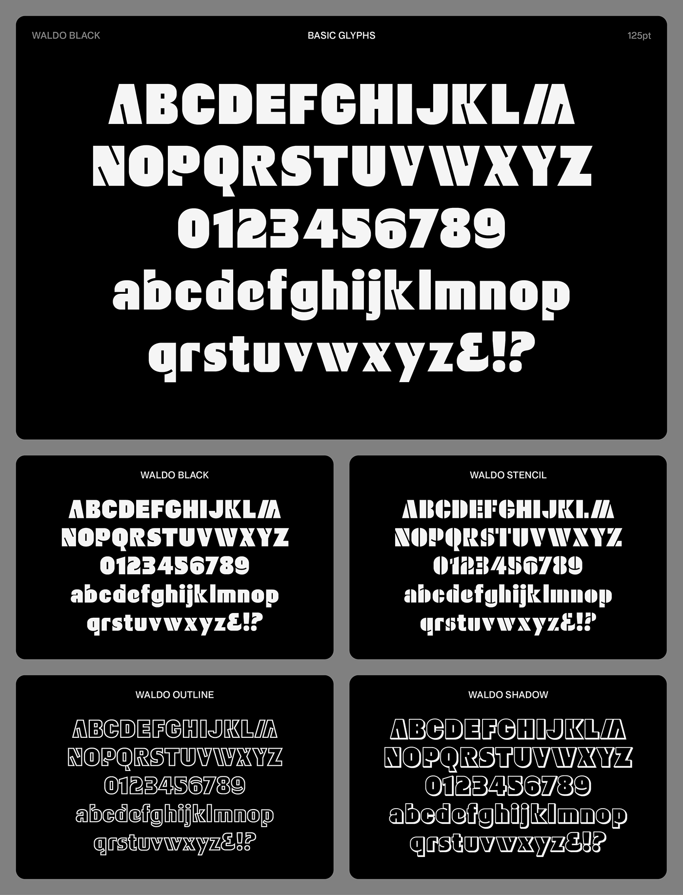 digital display font font print Signage stencil font The Northern Block type design Typeface typography  