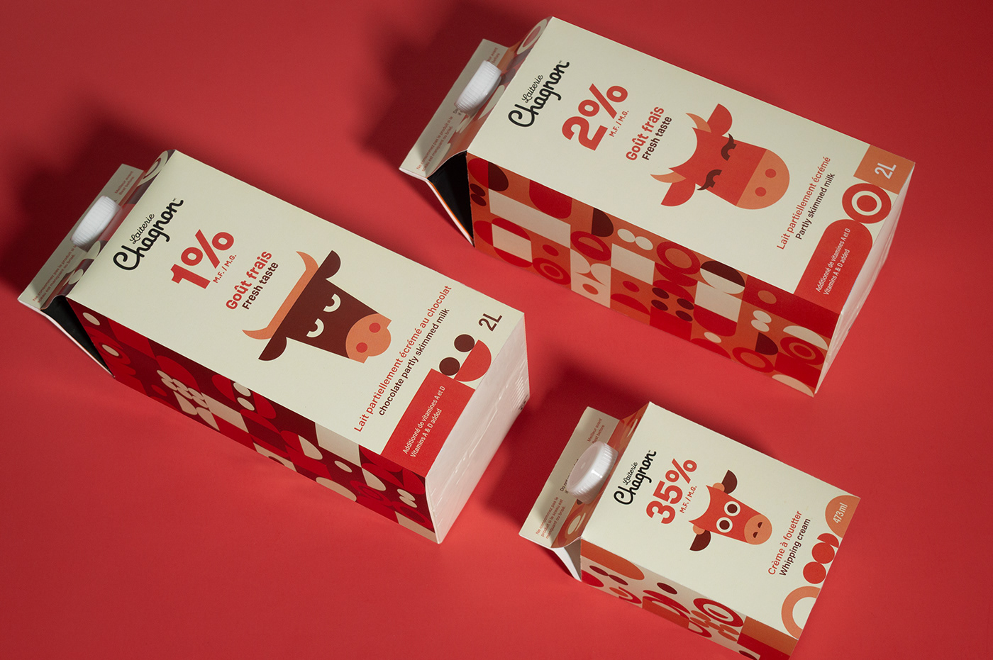 Packaging milk lait vache cow basic design Pinte de lait