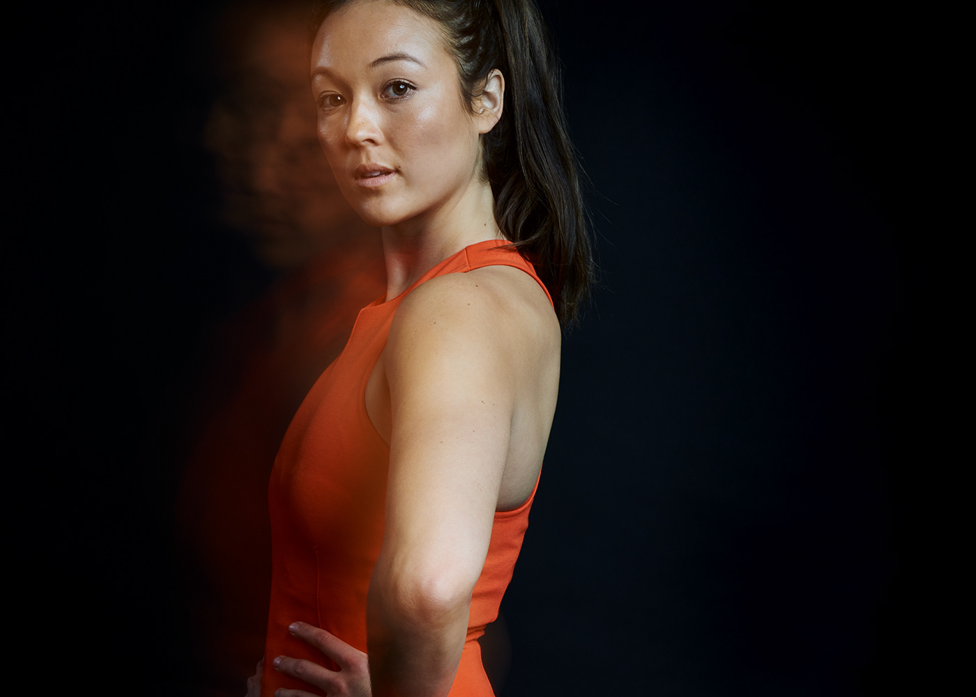 adidas gymnastics movement Advertising Photography ellette Craddock Female portrait fitness athlete gym motion blur sports