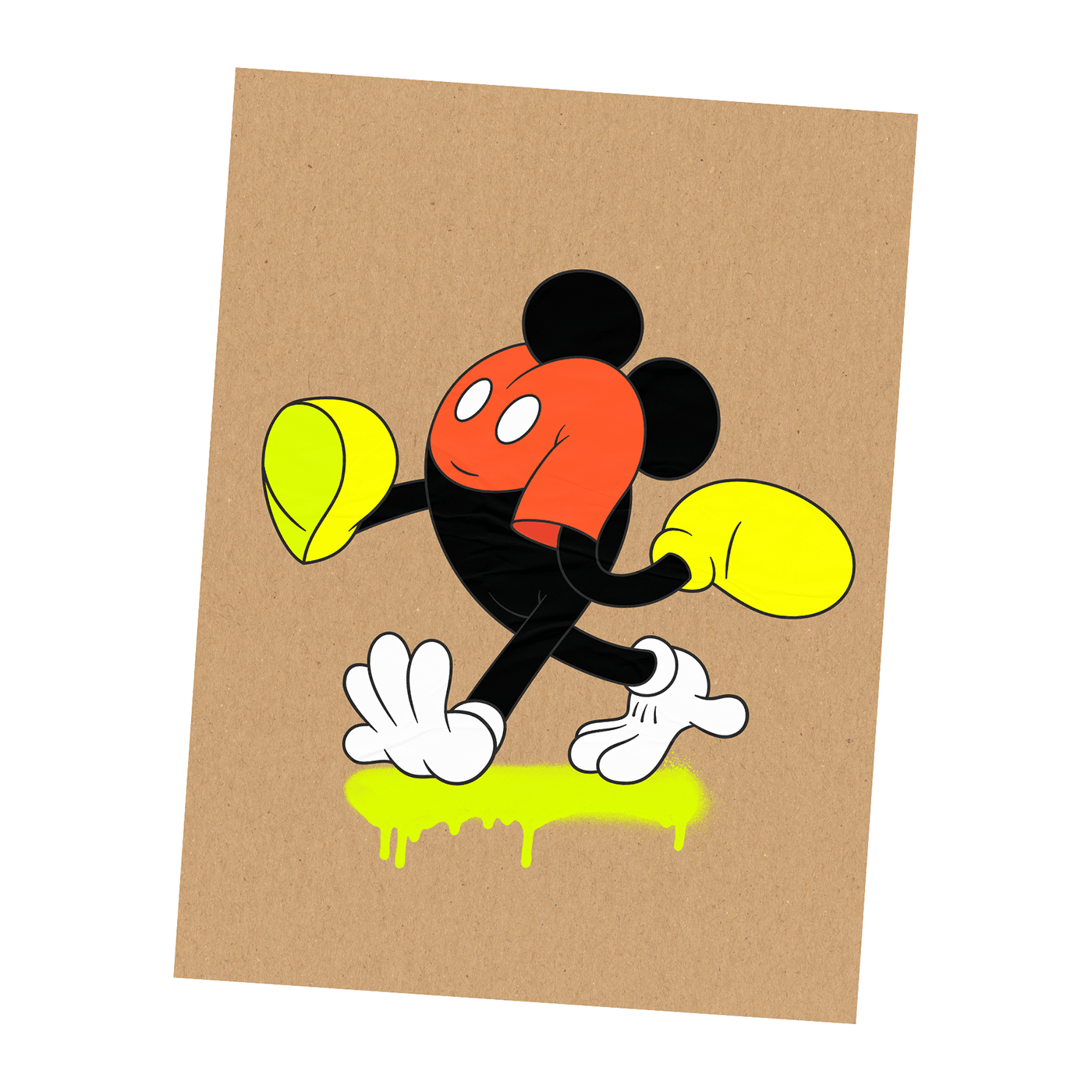 art cartoon Character disney Illustrator mickey mouse pop upsidedown vector