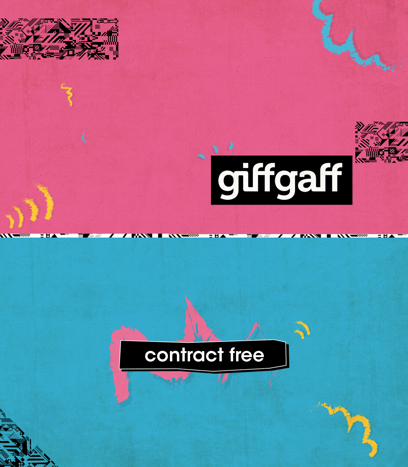 copywriting  art direction  graphic design  D&AD Yellow Pencil giffgaff contractfree