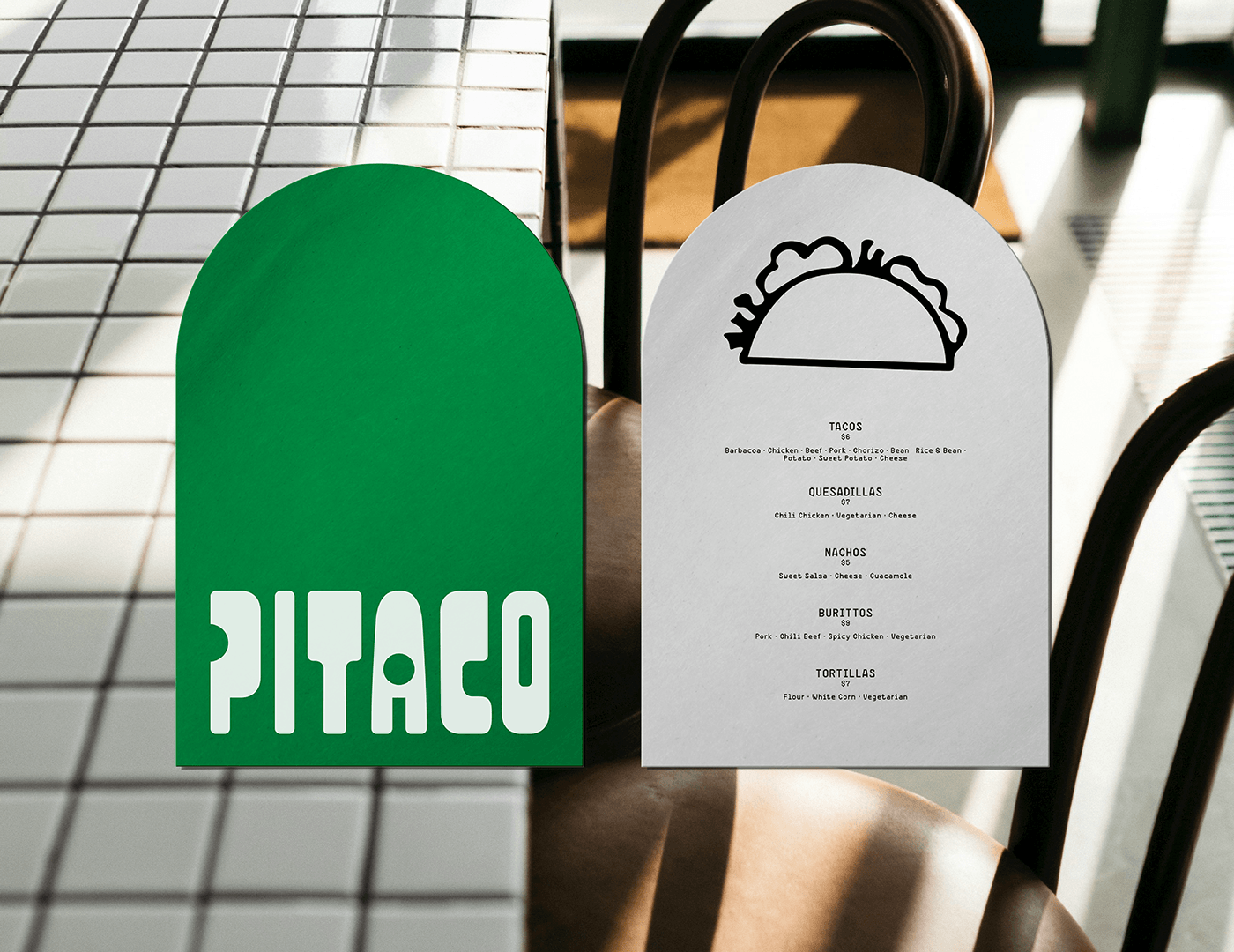 brand identity graphic design  Logo Design Tacos restaurant menu Brand Design visual identity Food  Mexican Food