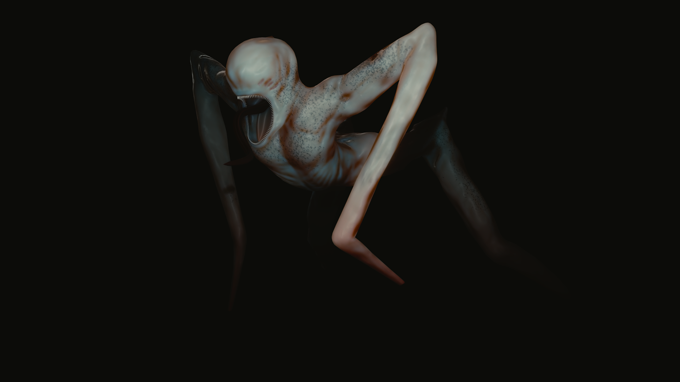 characterdesign alien 3dmodel MonsterDesign horror vfx