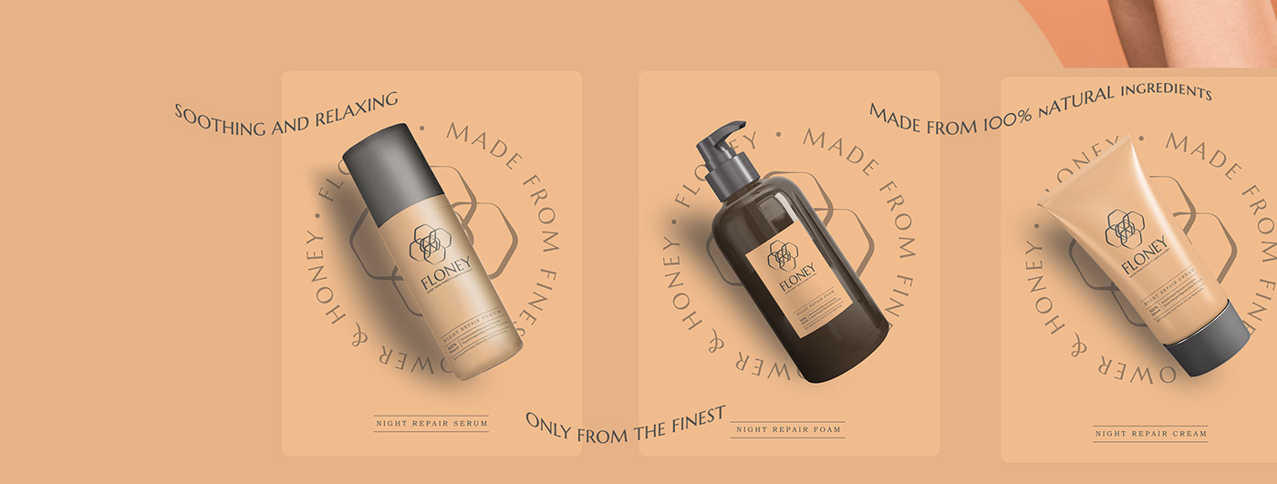 Flony beauty soap brand Mockup flower honey premium branding layouting product concept