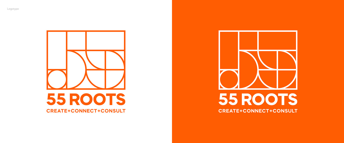 logo Logo Design brand identity Logotype visual identity orange identity lines minimal logo business