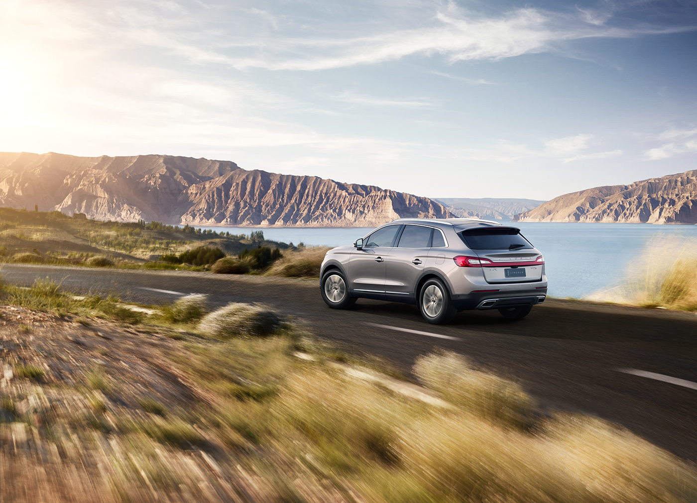 lincoln MKX location Post Production retouc motion rig china shanghai Bejing lake mountains