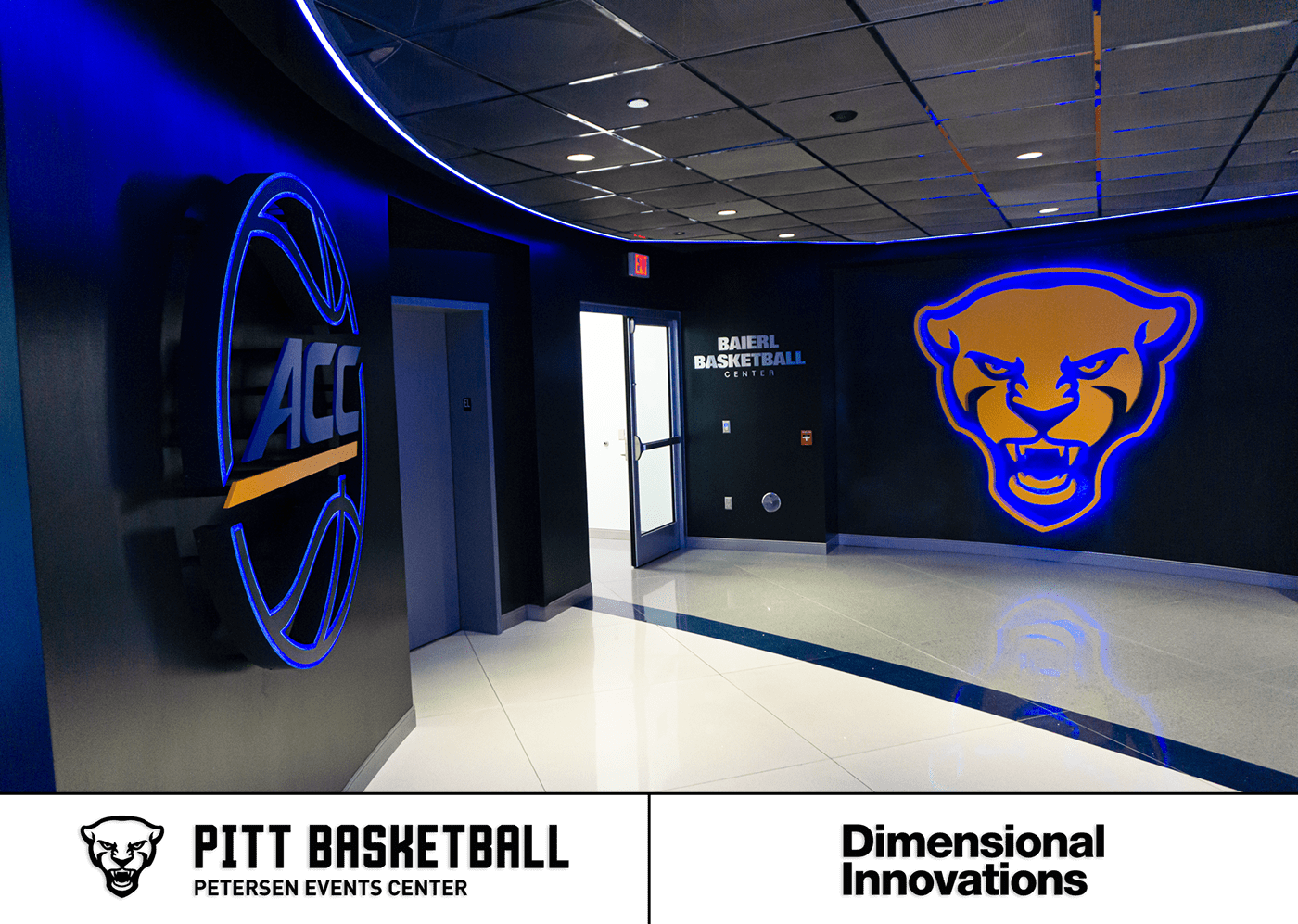 basketball environmental branding experience design Gear Display graphic design  industrial design  interior design  sports University of Pittsburgh