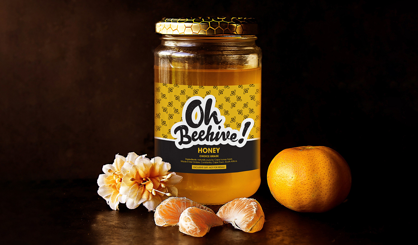 Honey Jar Label design template Honey jar Label