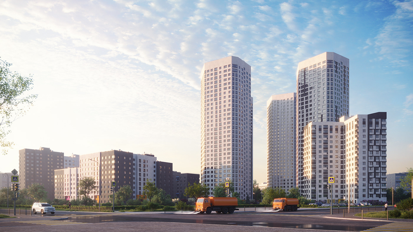 3D apartment architecture development granum home thegranum visualization CG residential
