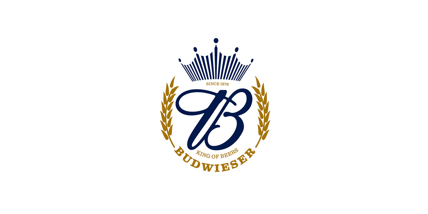 beer beer logo Budweiser branding  Corporate Identity Logo Design