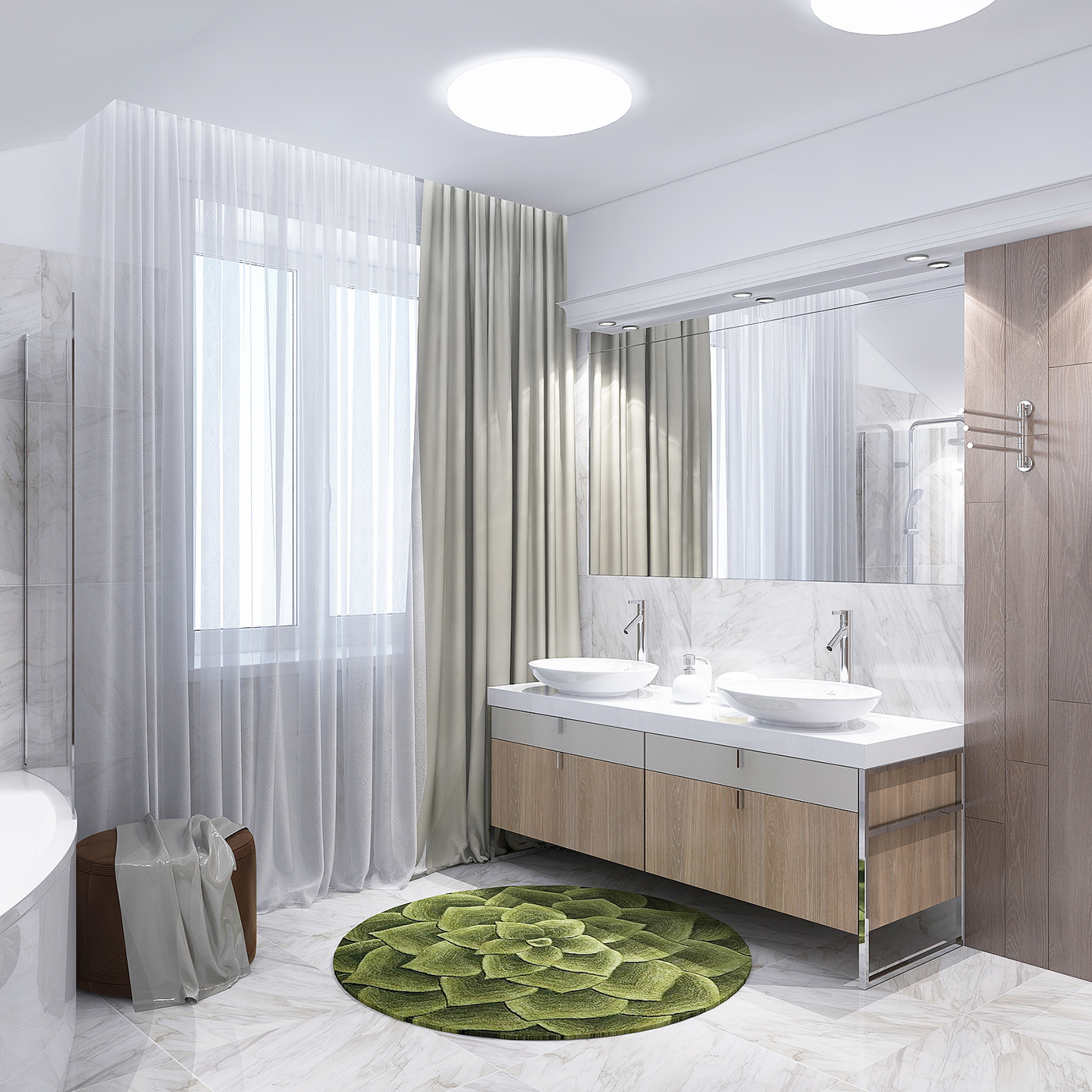 bathroom bedroom interior design  visualization eclectic