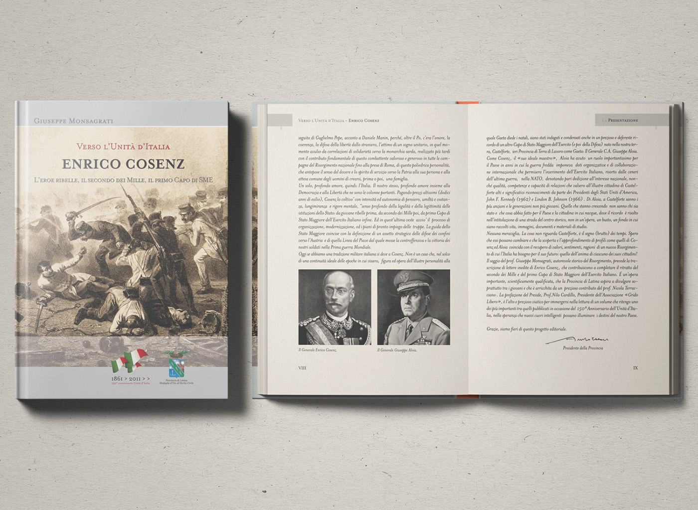 libro italia 150anni enrico cosenz impaginato impaginazione grafica editoria grafica editoriale