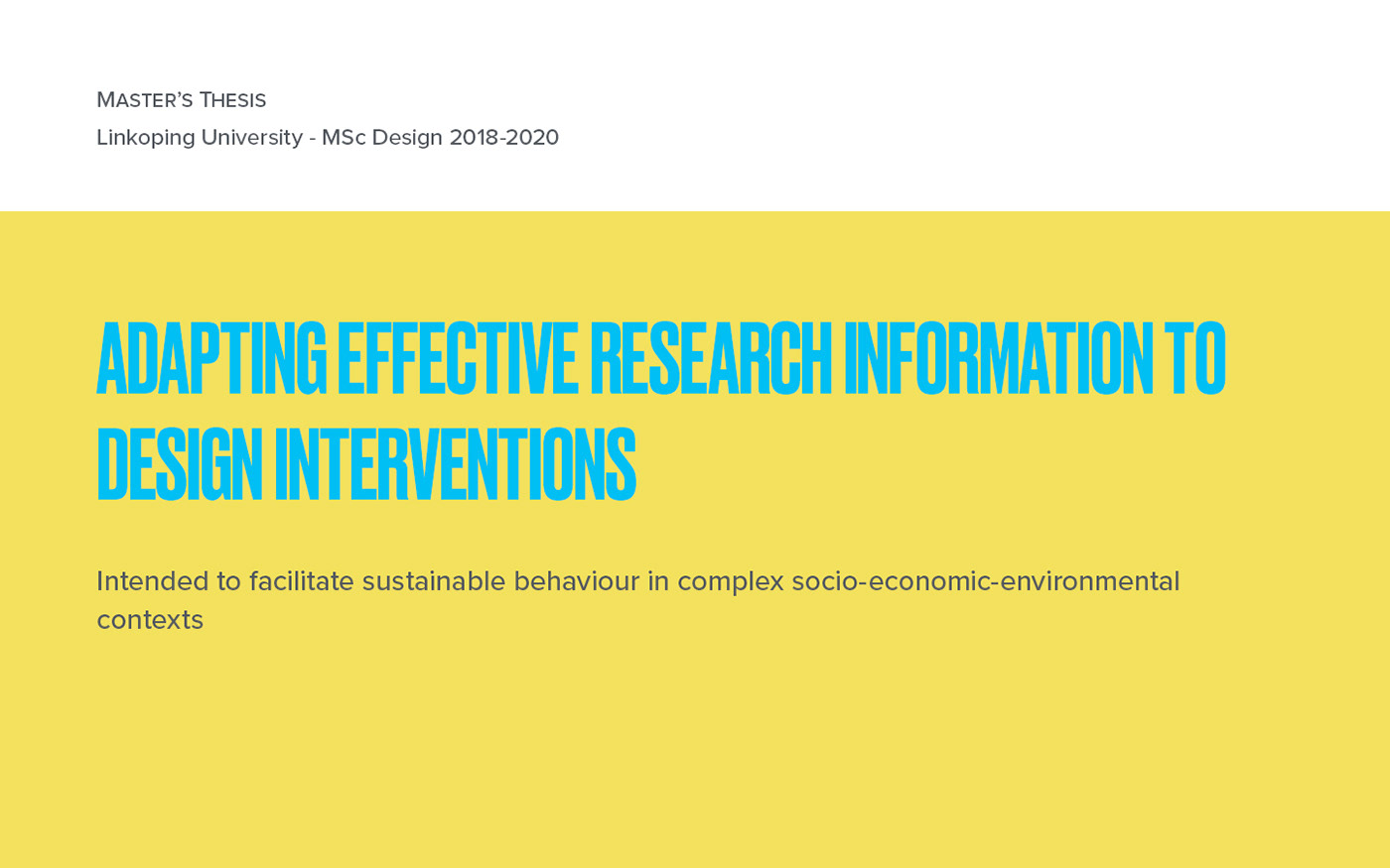 culture design interventions design research Design Toolkit master's thesis social design Sustainability sustainable behaviour