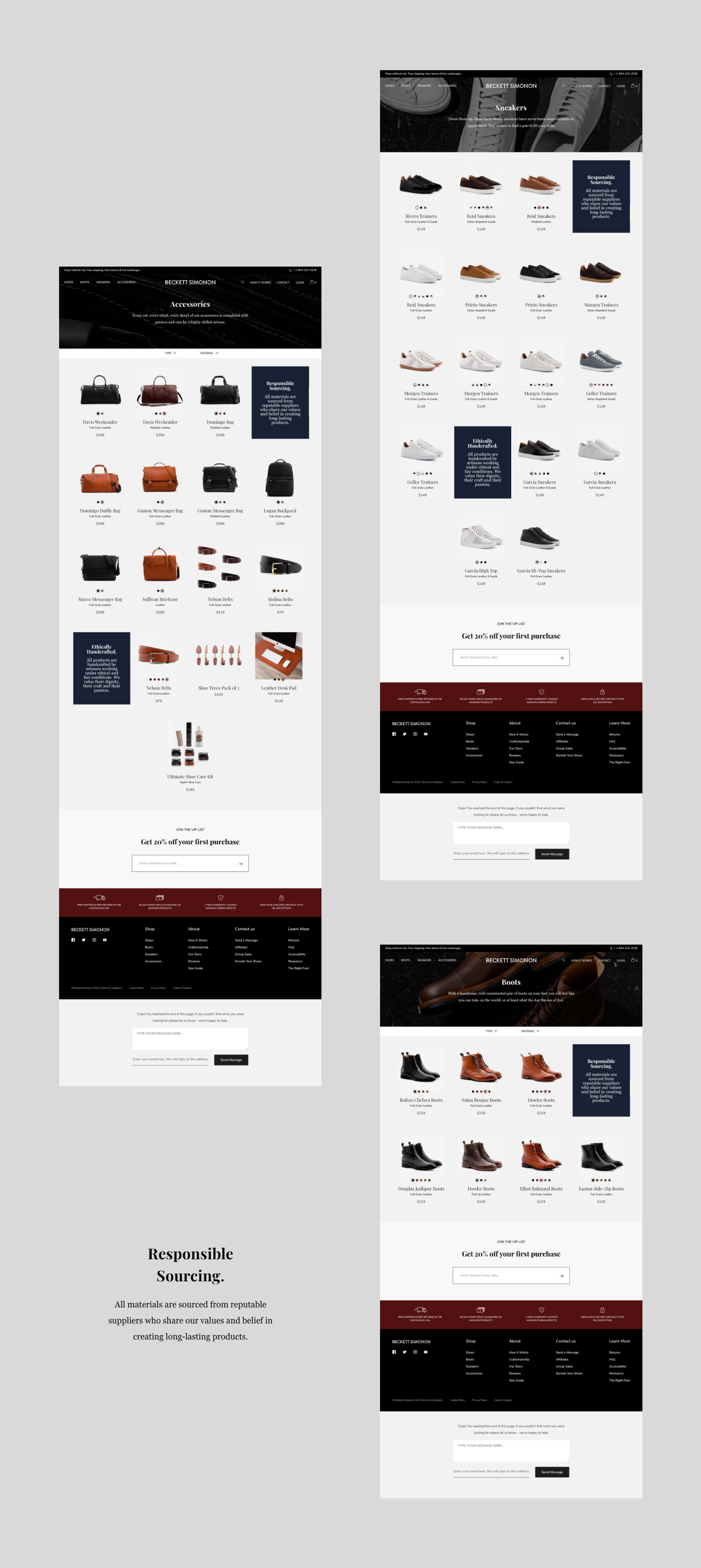 art direction  Classic desktop e-commerce Fashion  interaction shoes sneakers ux/ui Website