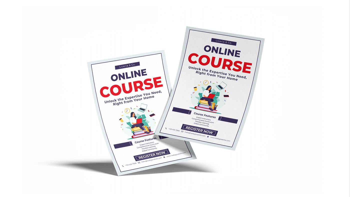flyer banner brochure design template graphic Graphic Designer Online course Web Design  ux
