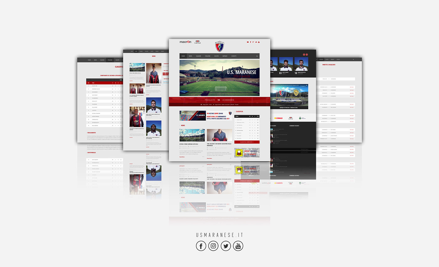 football soccer social media Website