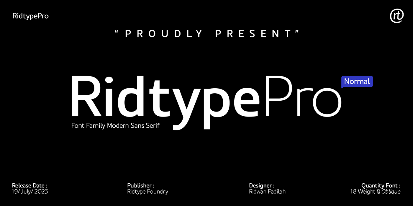font Free font sans serif modern font family classy ridtype ridtype pro