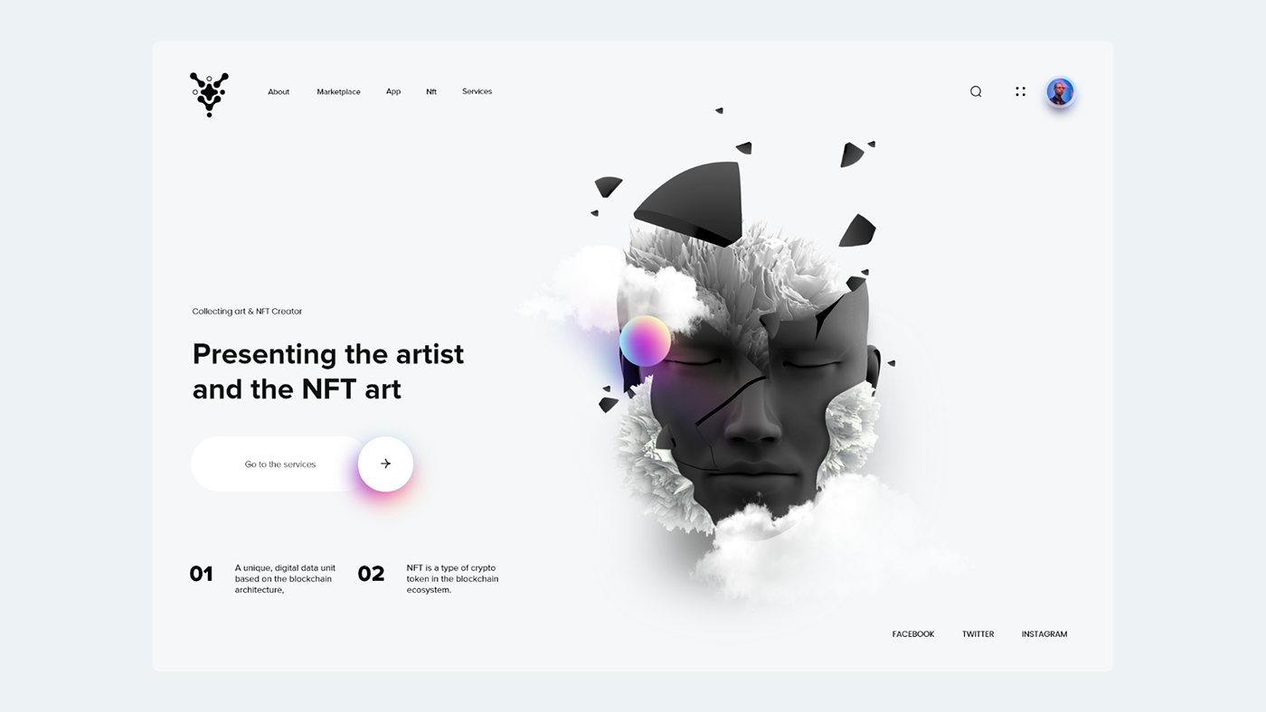 Collection Interface landing page UI/UX user experience user interface UX design Web Website