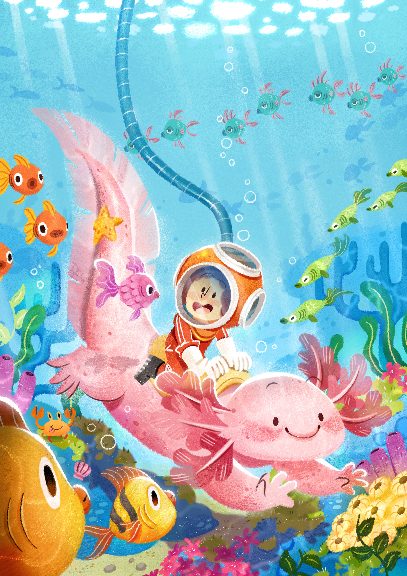 children childrensbook underwater fish kids ILLUSTRATION  sea