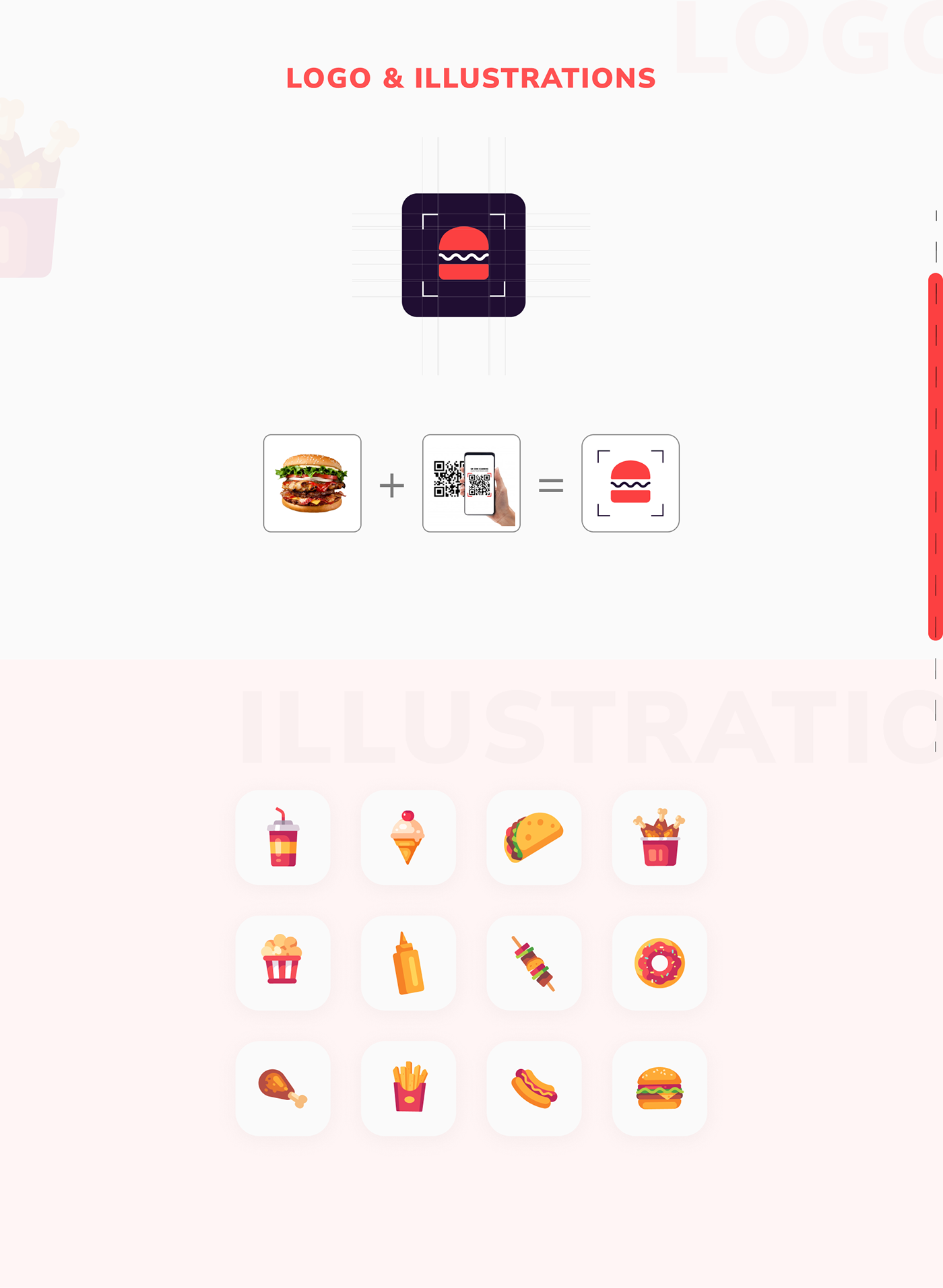 Food  hotel interaction menu mobile product design  QR Code restaurant scan uiux