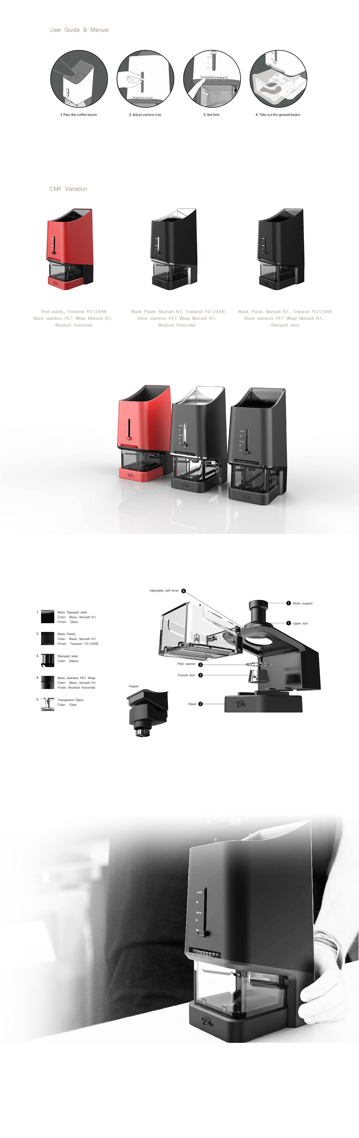 coffee grinder product design  industial design