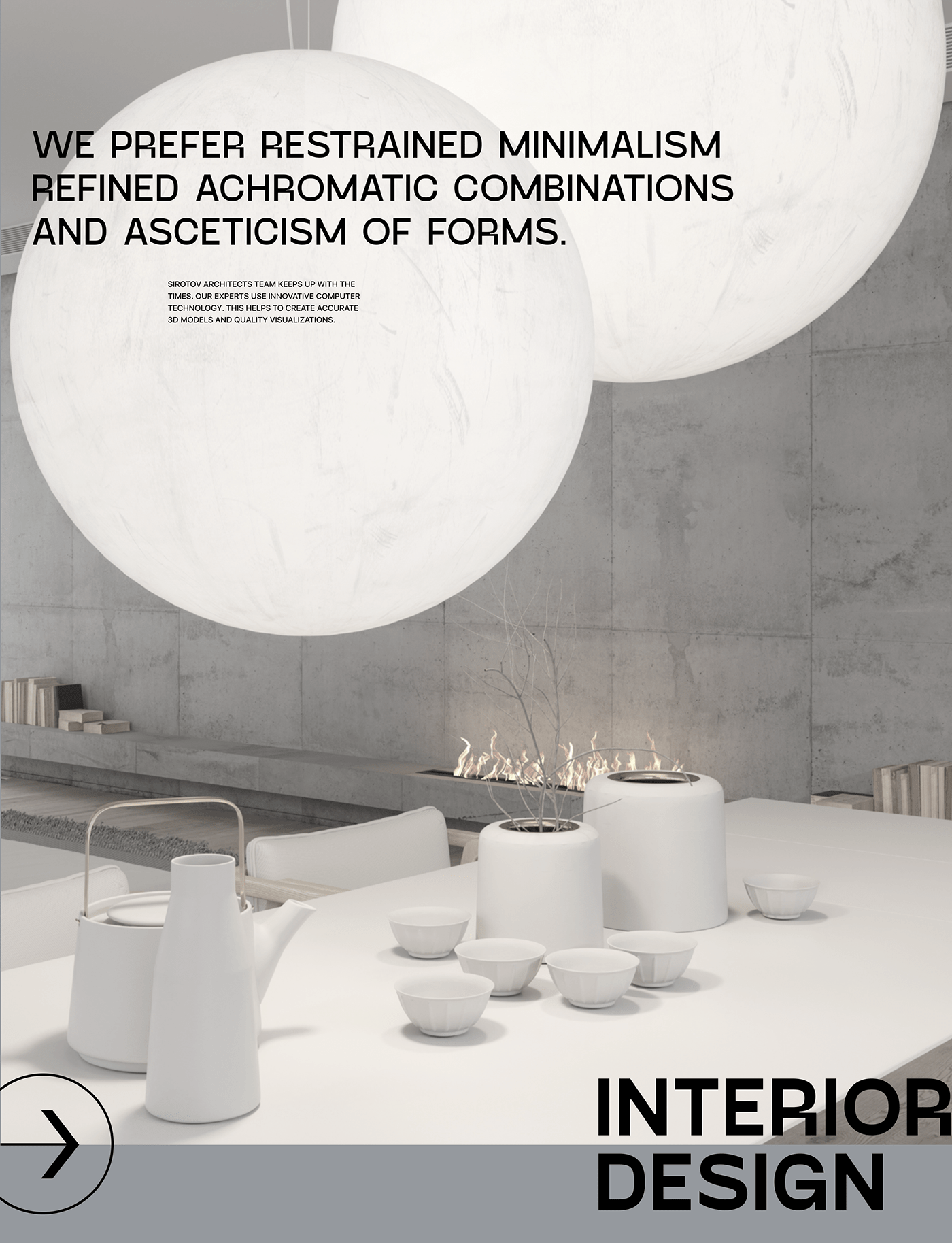 architects branding  identity interactions Interior Minimalism redesign trend uiux Webdesign