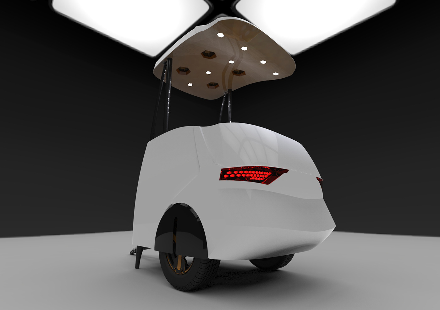3d modeling branding  car concept delivery detail industrial design  innovation Render trailer