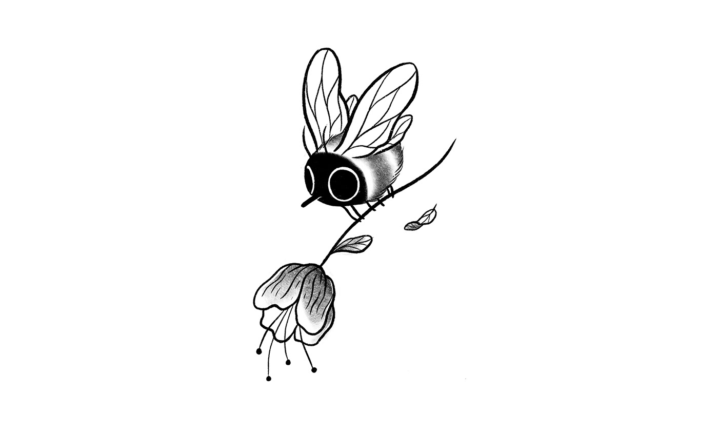 bee flower Nature