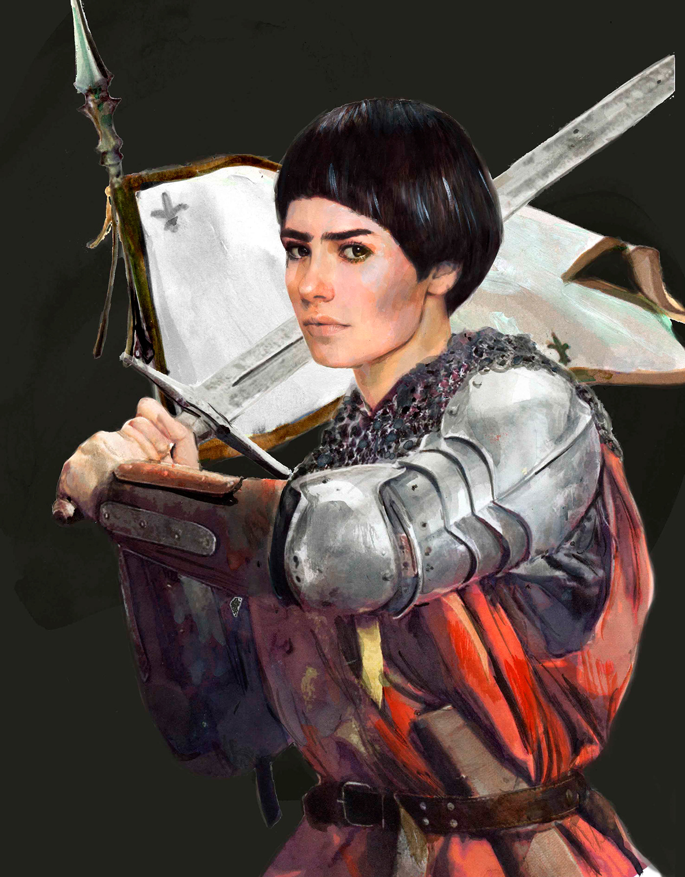 Character design  digital illustration painting   portrait