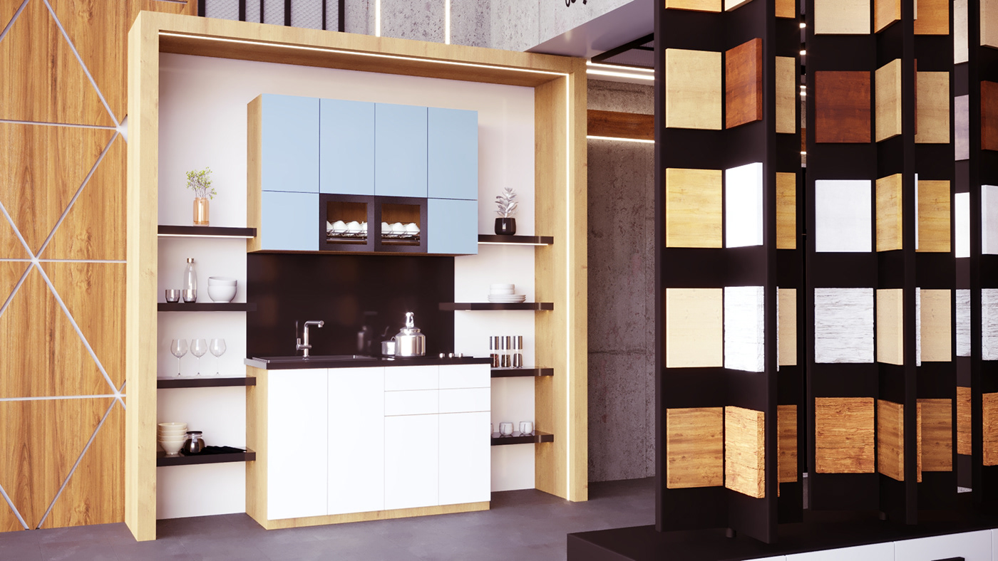 3ds max architecture corona exterior interior design  kitchen kitchen design modern Render dubai