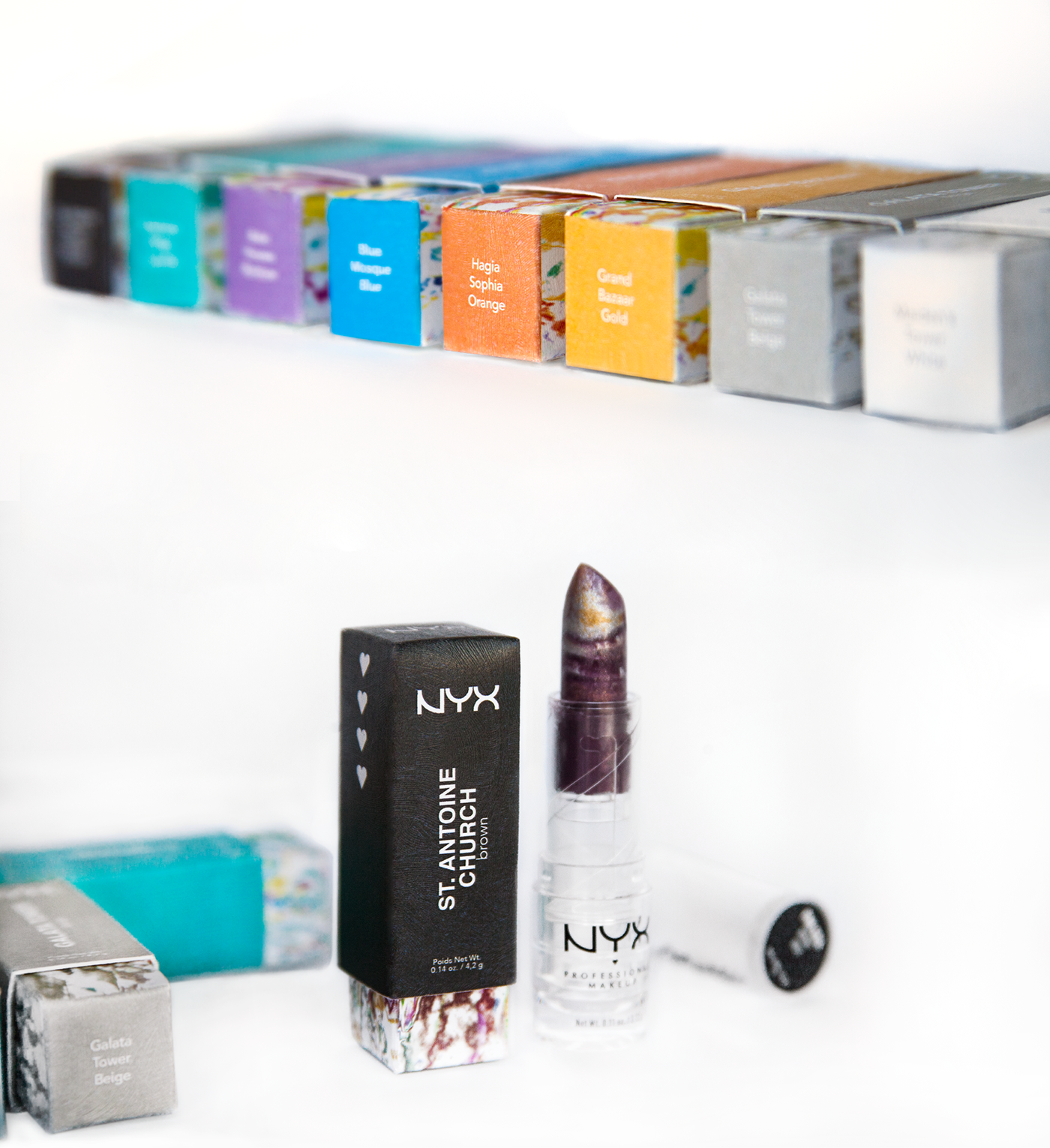 nyx lipstick nyxmakeup Marble lipstickseries Packaging packagindesign texture colorful eyecatchy