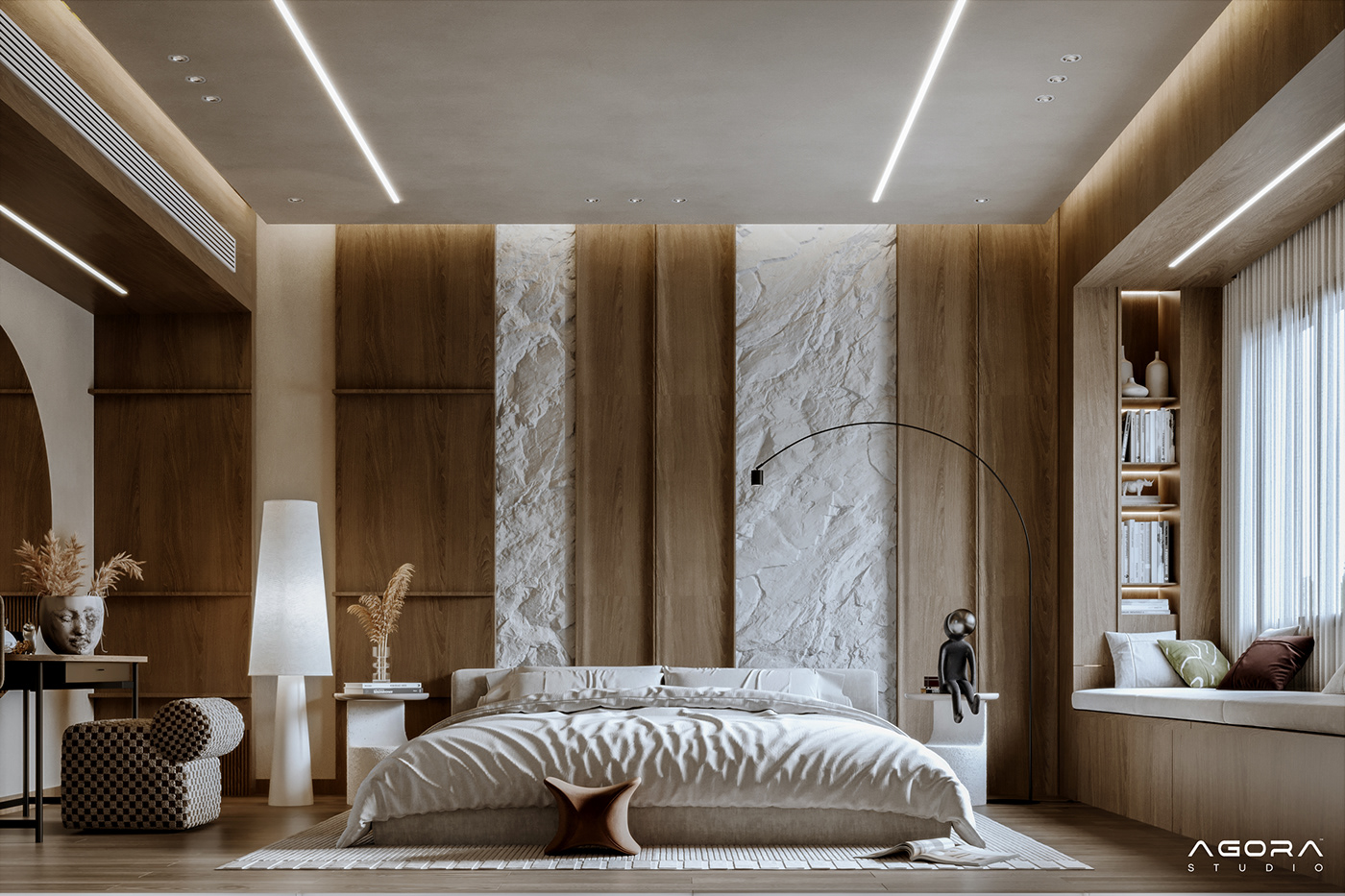 interior design  Render visualization 3D 3ds max corona archviz vray SketchUP bedroom