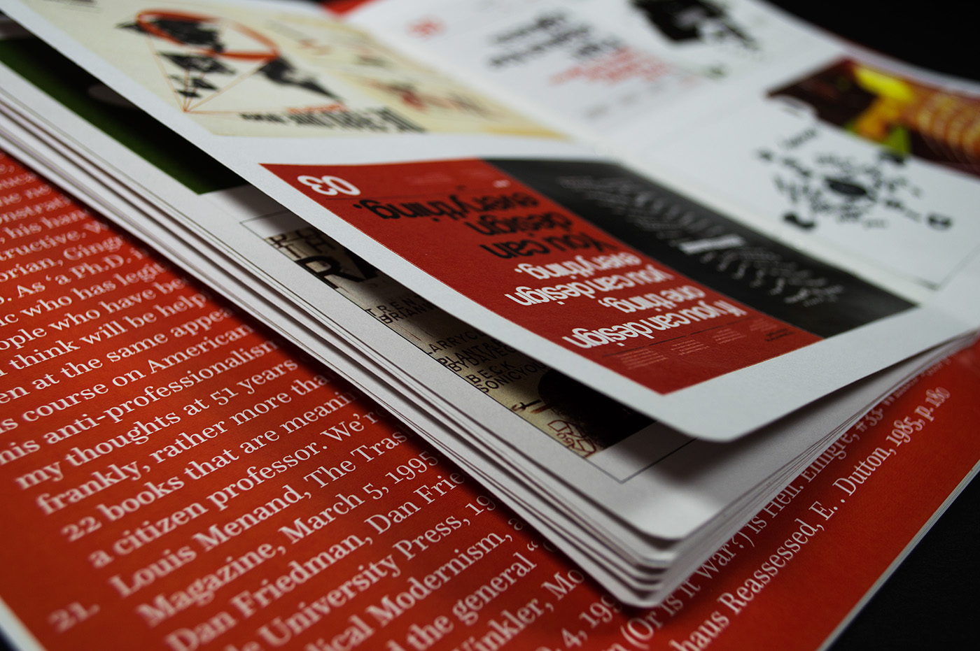 magazine graphic design editorial risd risdGD postmodern modern stickers interactive