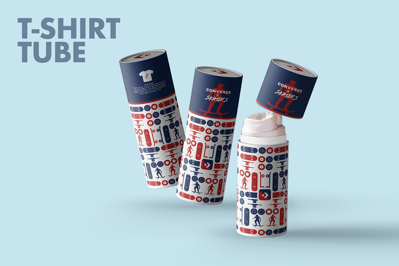 Tube Packaging design for t-shirt
