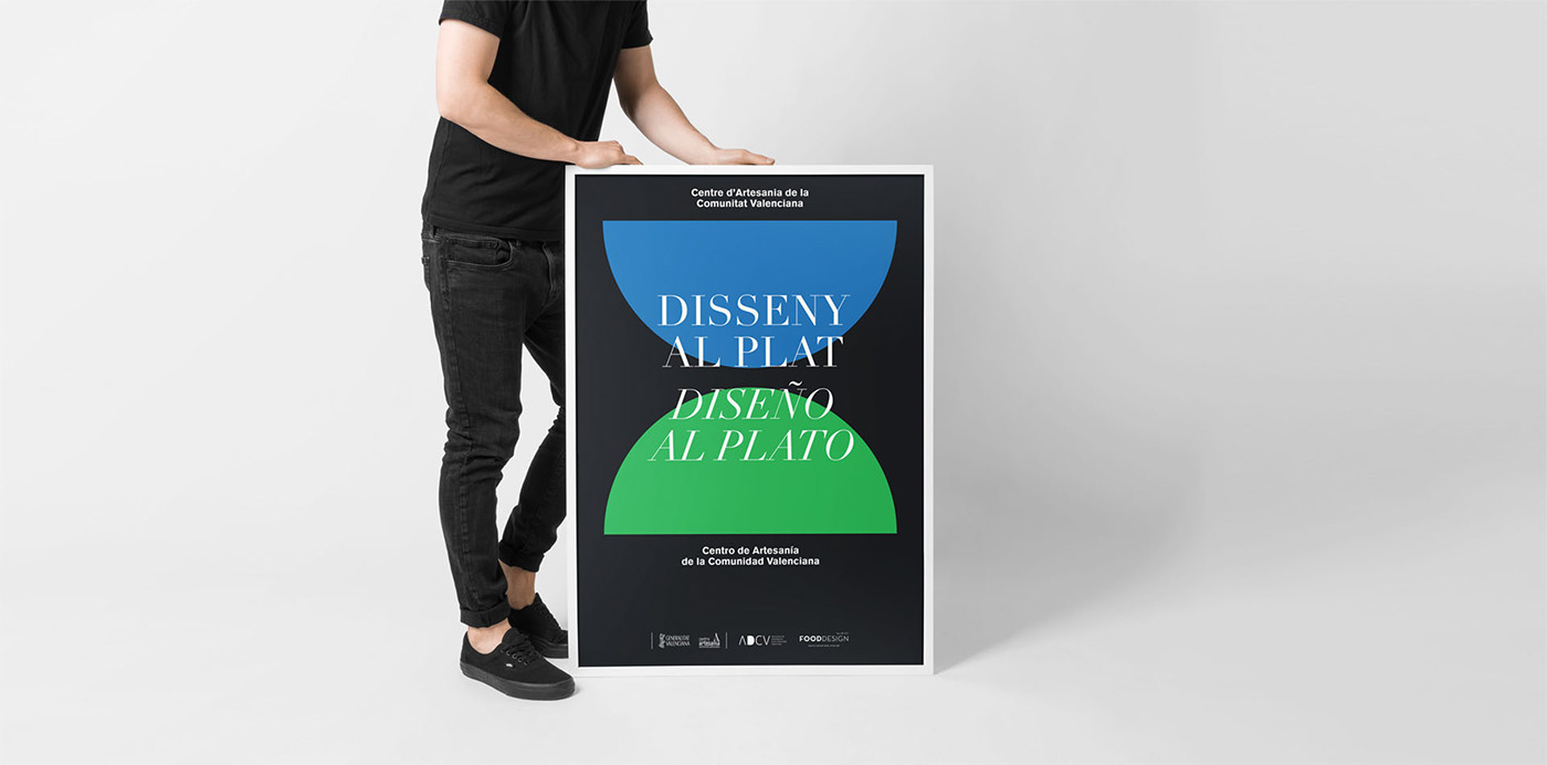 poster valencia design week ADCV diseño al plato Exhibition  graphics