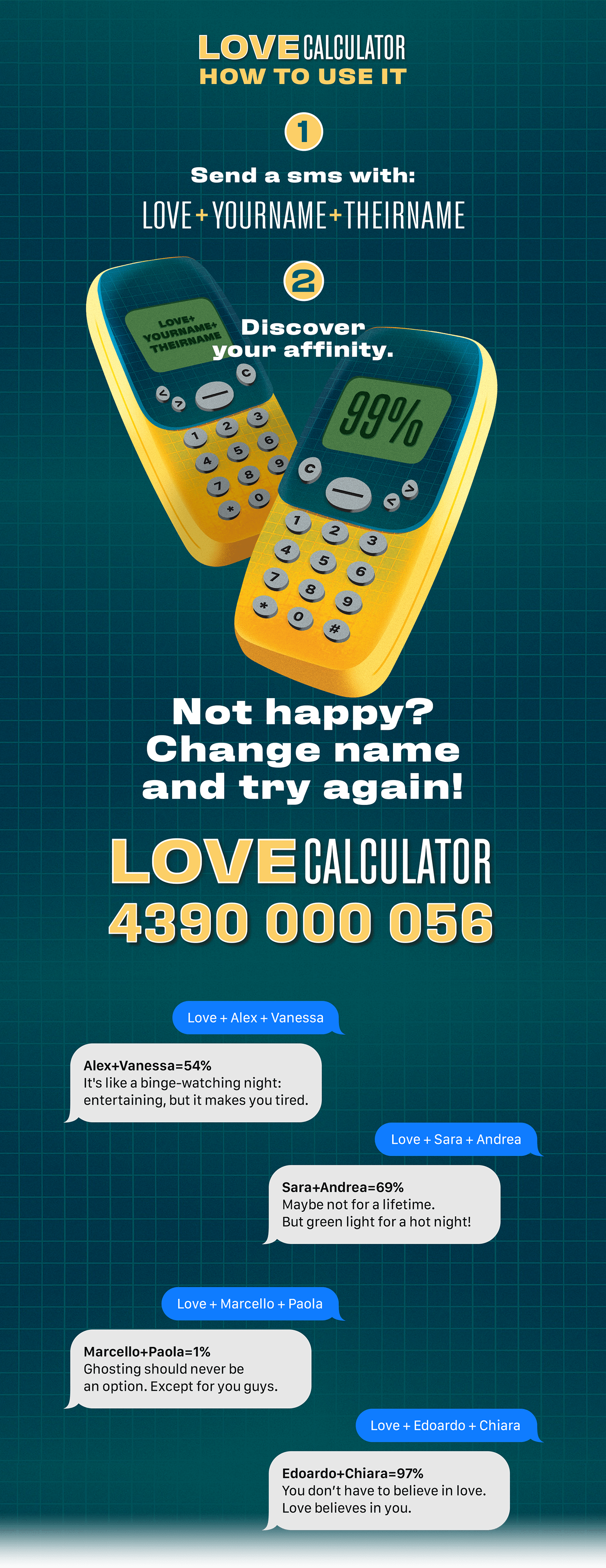 90s activation Advertising  key art Launch Campaign Love love calculator Netflix series social media