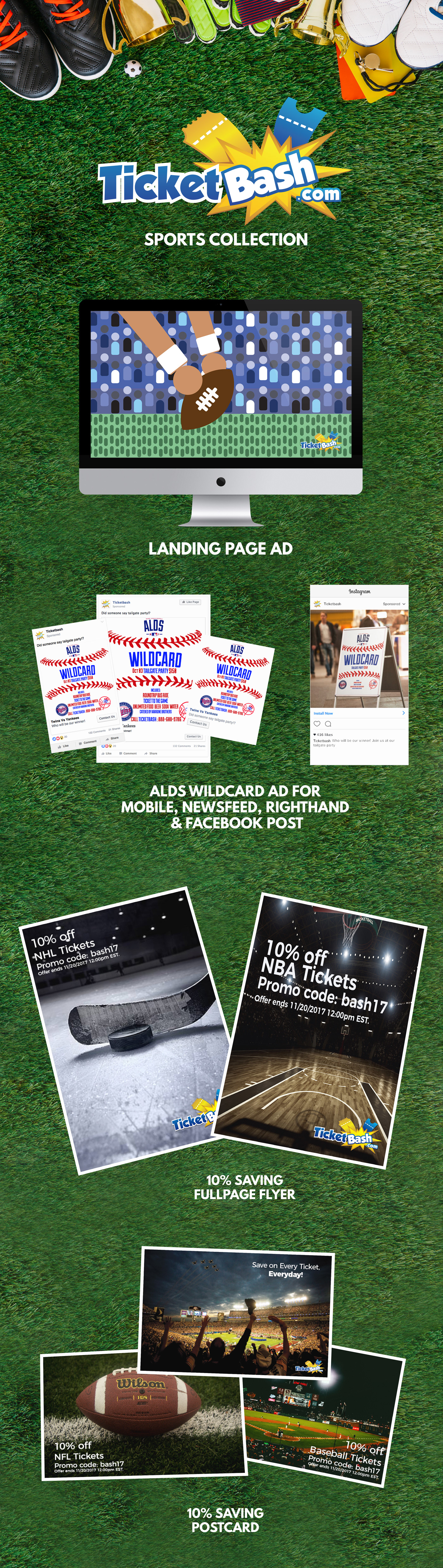 sports tickets Ticketbash basketball football baseball hockey Advertising  branding  emails