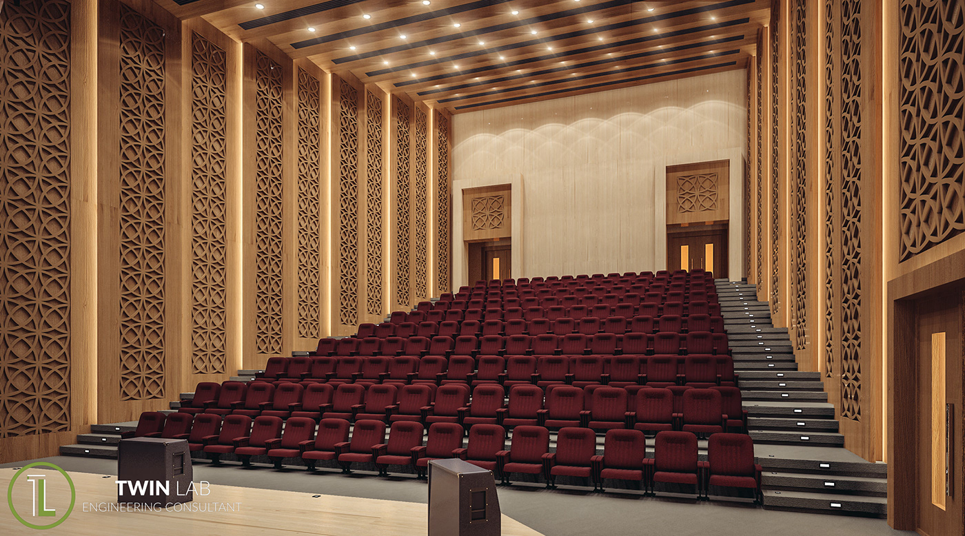 3dmax design Hall Interior theater 