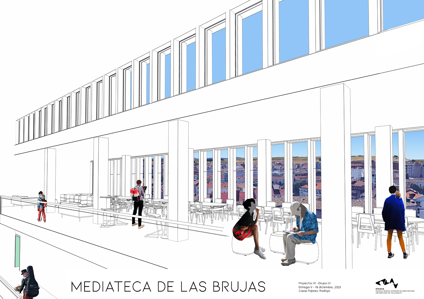 arquitectura architecture media mediateca library biblioteca proyecto