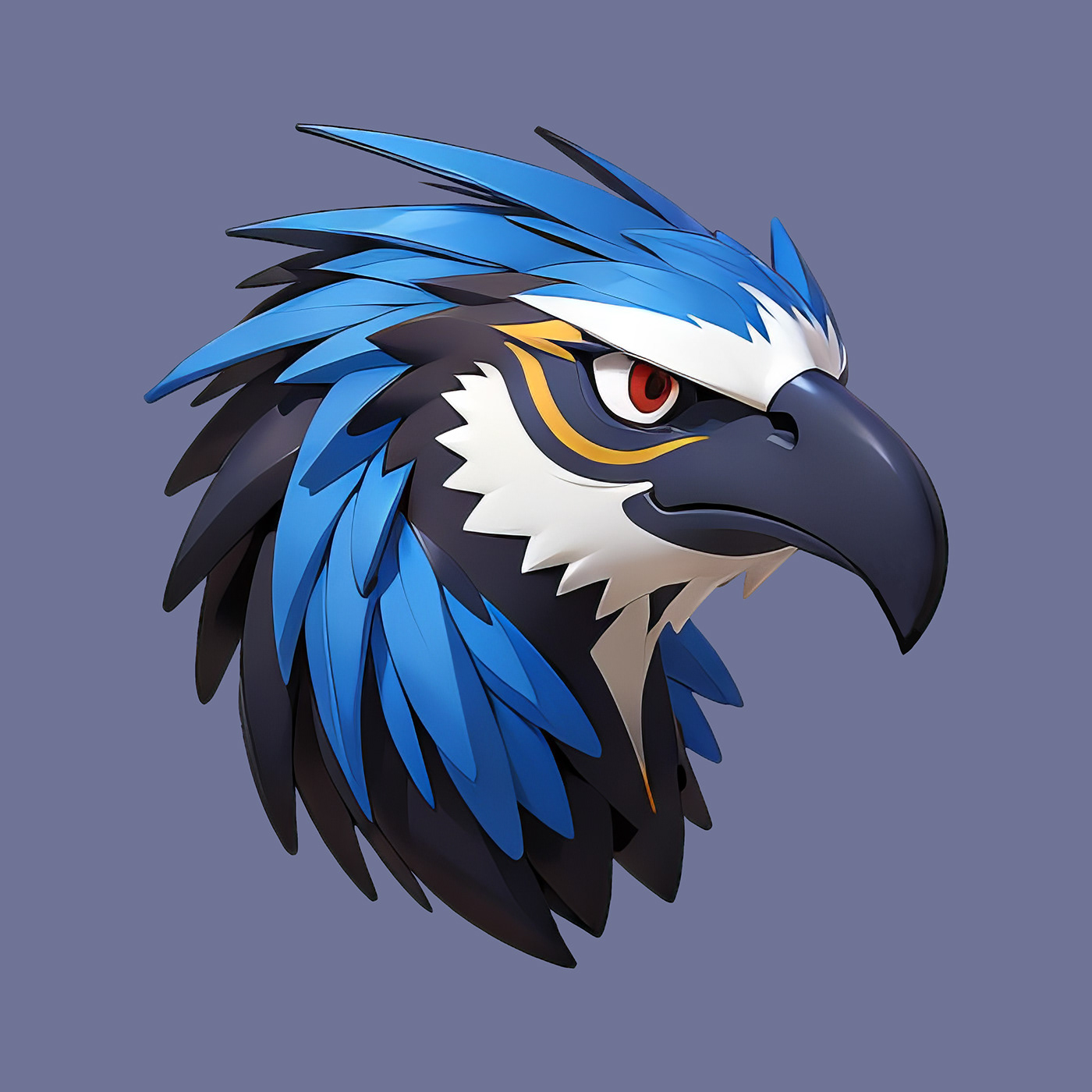 bird cartoon digital illustration eagle Mascot logo ILLUSTRATION  3D rendering pastel